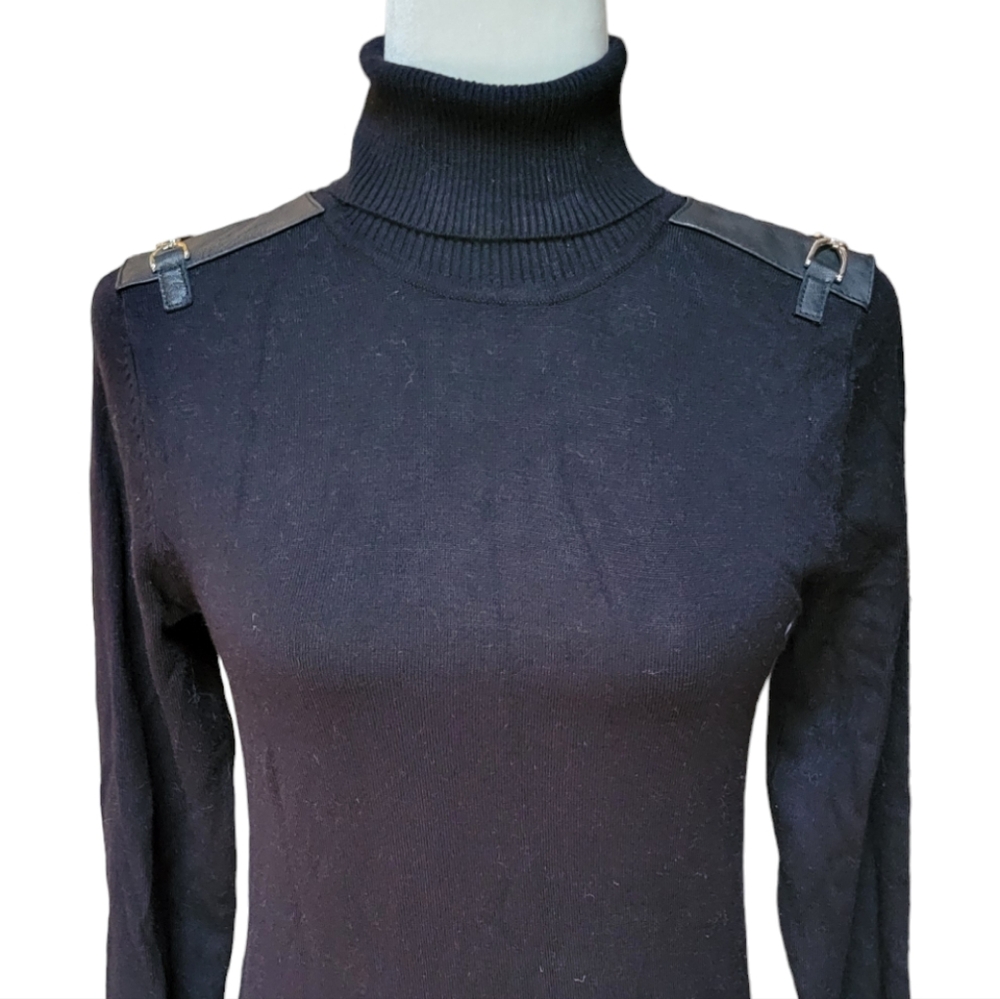 VTG ESCAPADE LEATHER EPAULET SWEATER